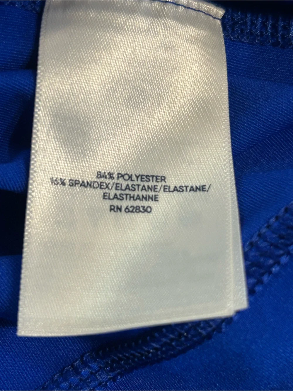 Lands' End Kids Long Sleeve Mock Neck Swim Rash Guard Royal Blue Size L